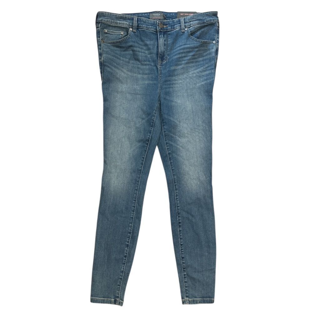 2 for $30 TORRID Midfit Super Skinny Mid-Rise Jean NWT - Picture 2 of 11